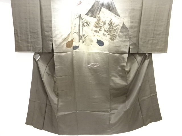 JAPANESE KIMONO / ANTIQUE MENS JUBAN / SILK / HATSUYUME PATTERN